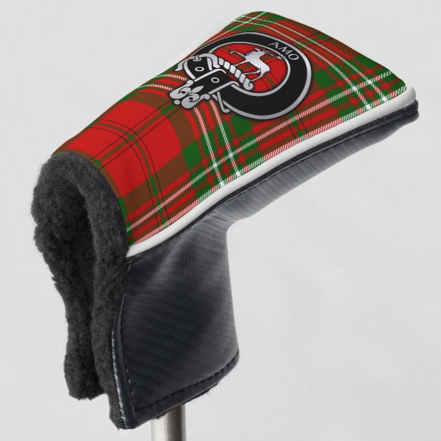 Clan Scott Crest & Tartan Golf Head Cover (3/4 Front)