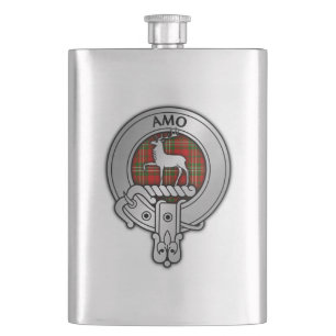 Clan Scott Crest & Tartan Hip Flask