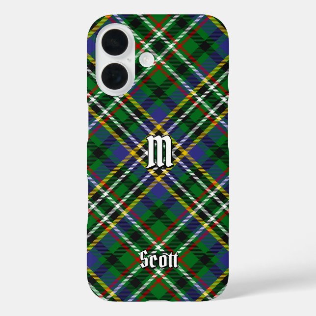 Clan Scott Green Tartan Case-Mate iPhone Case (Back)