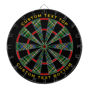 Clan Scott Green Tartan Dart Board