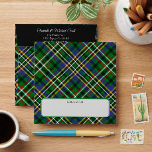 Clan Scott Green Tartan Envelope