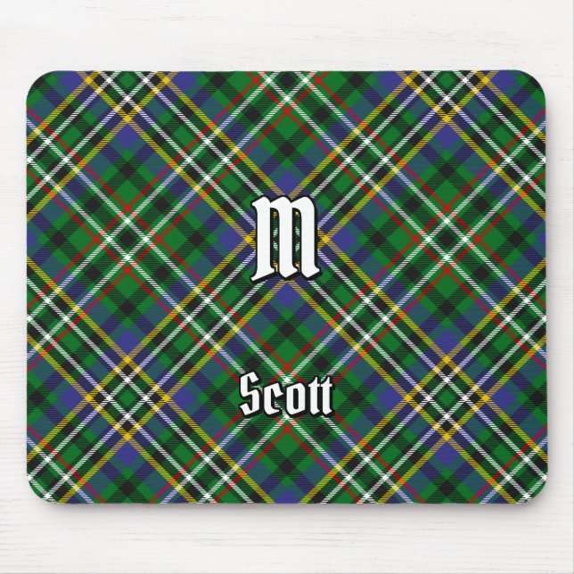 Clan Scott Green Tartan Mouse Pad (Front)