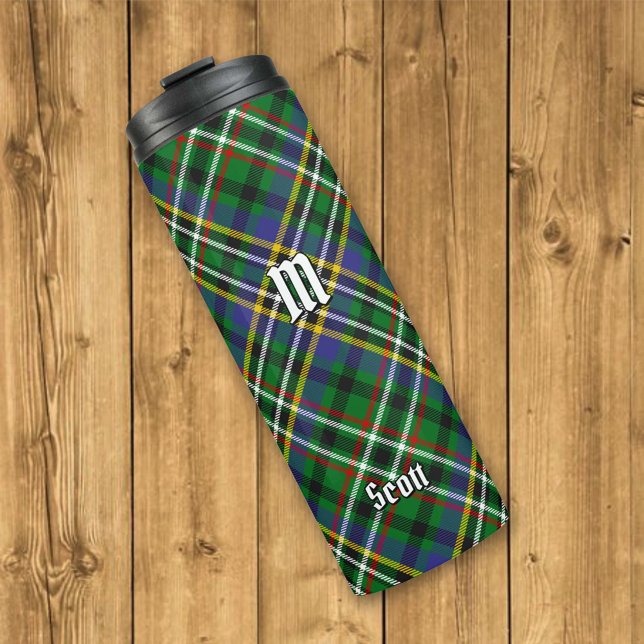 Clan Scott Green Tartan Thermal Tumbler (Creator Uploaded)
