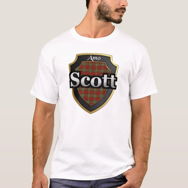 Clan Scott Scotland Tartan Dynasty T-Shirt (Front)