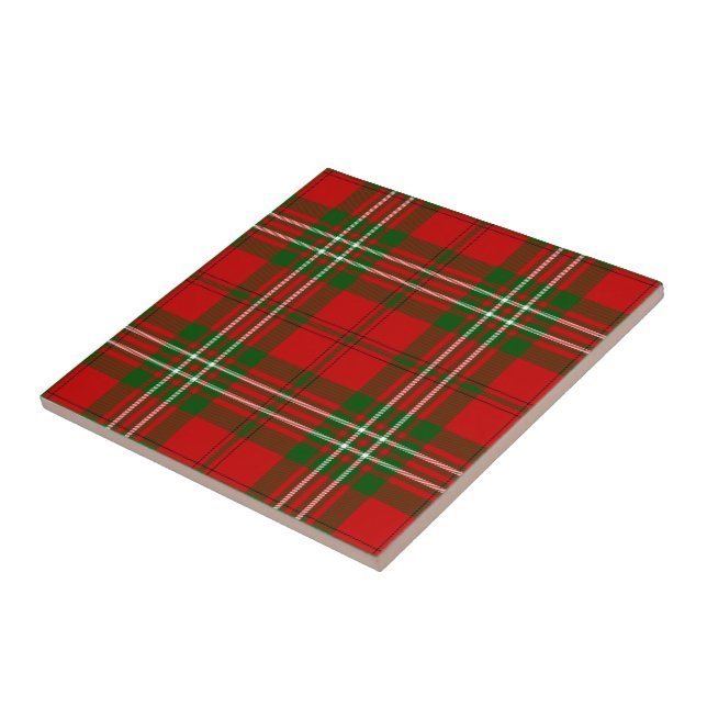 Clan Scott Tartan  Ceramic Tile (Side)