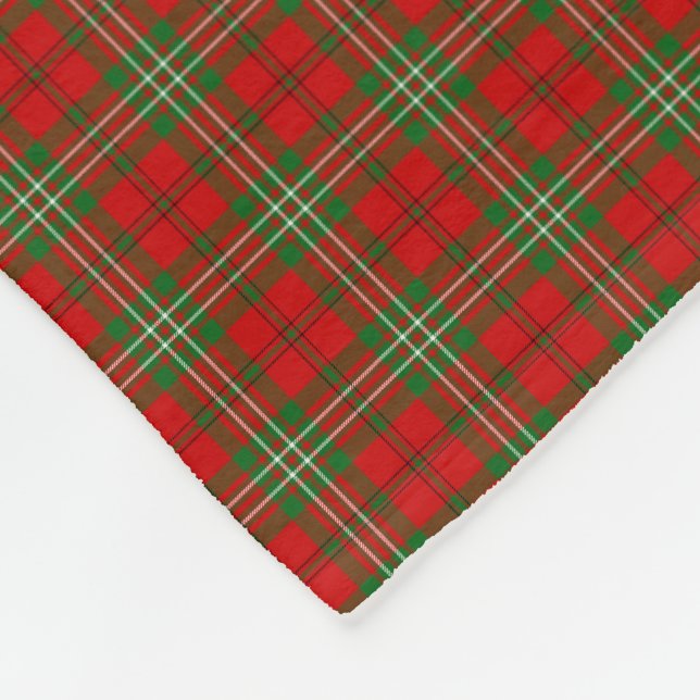 Clan Scott Tartan Fleece Blanket (Corner)
