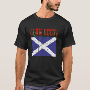 Clan Scott Tartan Scottish Family Name Scotland Pr T-Shirt