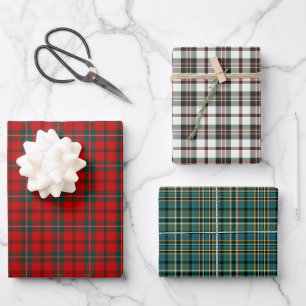 Clan Scott Tartan Variations Wrapping Paper Sheet