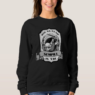 Clan Sempill Swordsman Scottish Badge Highland Gam Sweatshirt