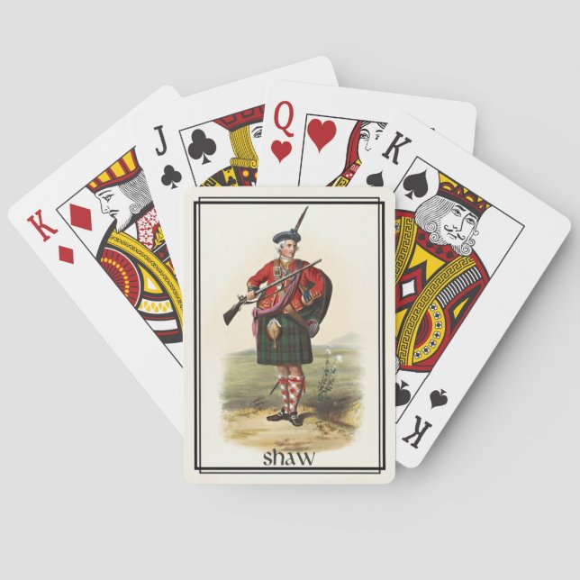 Clan Shaw Classic Scotland Deck Playing Cards (Back)