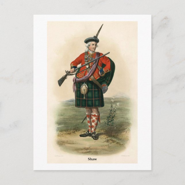 Clan Shaw Postcard (Front)