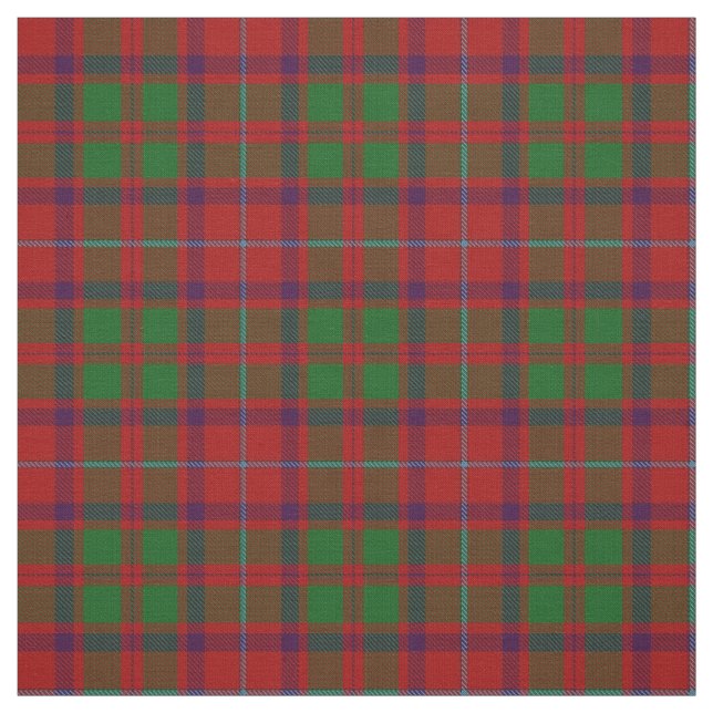 Clan Shaw Scottish Tartan Plaid Fabric (Swatch)