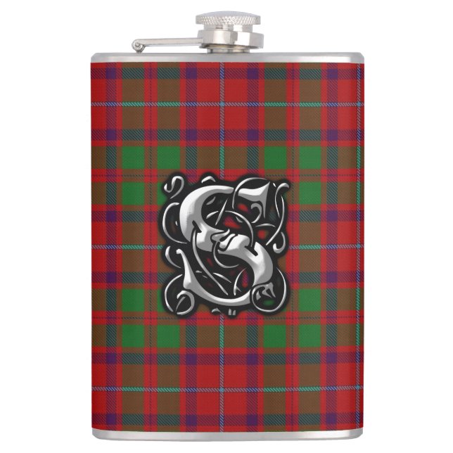 Clan Shaw Tartan Old Scotland Flask (Front)