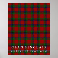 Clan Sinclair Colours of Scotland Tartan