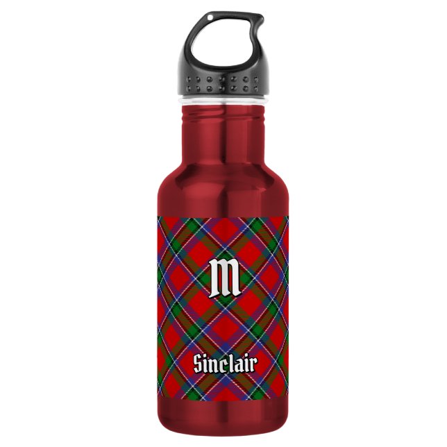 Clan Sinclair Tartan 532 Ml Water Bottle (Front)