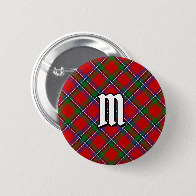 Clan Sinclair Tartan 6 Cm Round Badge (Front & Back)