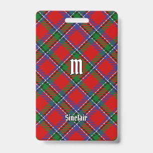 Clan Sinclair Tartan ID Badge