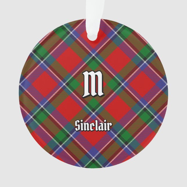 Clan Sinclair Tartan Ornament (Front)