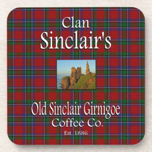 Clan Sinclair's Old Sinclair Girnigoe Coffee Co. Coaster