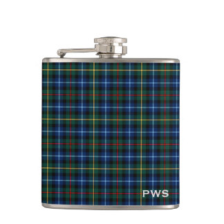 Clan Smith Tartan Monogram Hip Flask