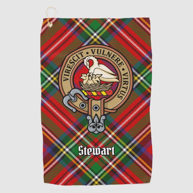 Clan Stewart Crest Golf Towel (Front)