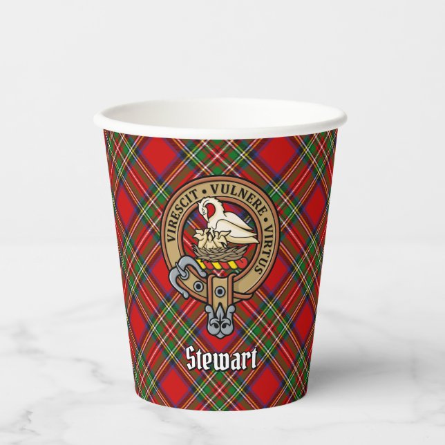 Clan Stewart Crest Paper Cups (Front)