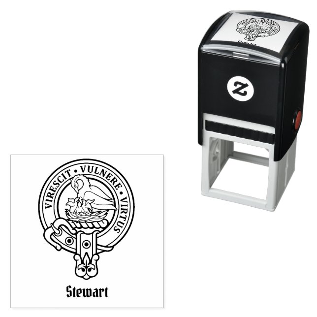 Clan Stewart Crest Self-inking Stamp (In Situ)