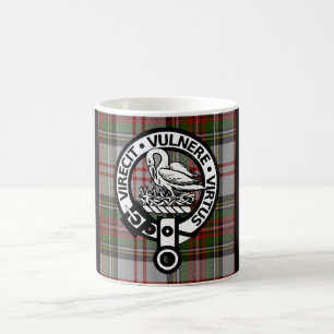 Clan Stewart Crest & Tartan Coffee Mug