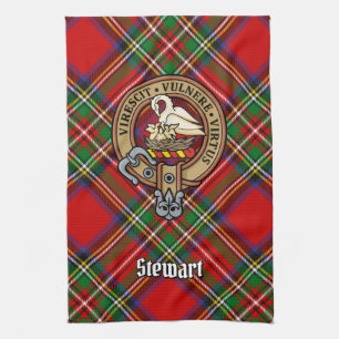 Clan Stewart Crest Tea Towel