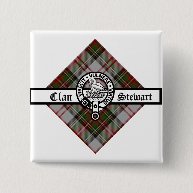 Clan Stewart Fancy Crest Badge (Front)