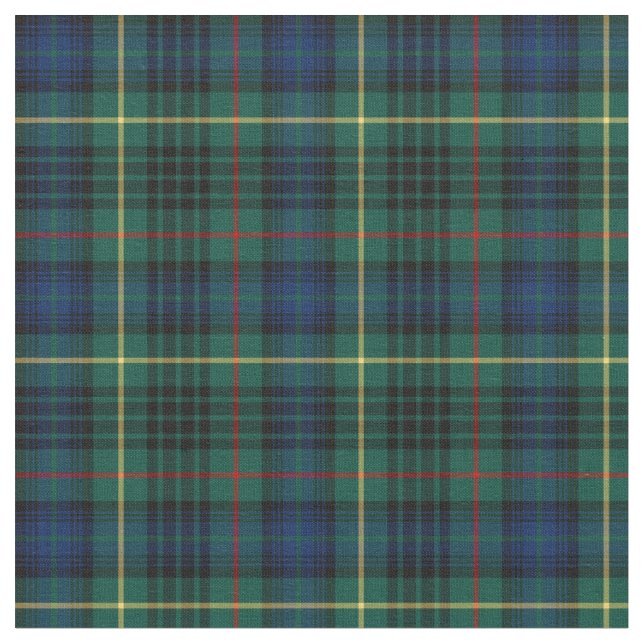 Clan Stewart Hunting Tartan Fabric (Close Up)