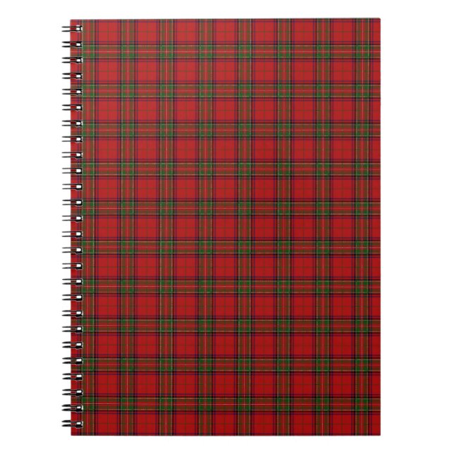 Clan Stewart Royal Scottish Tartan Plaid Pattern Notebook (Front)