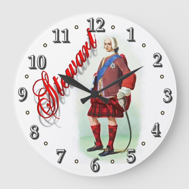Clan Stewart Scottish Dream Clock (Front)