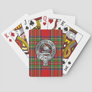 Clan Stewart Stuart Crest & Tartan Playing Cards