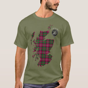 Clan Stewart   Stuart of Bute Map & Crest T-Shirt