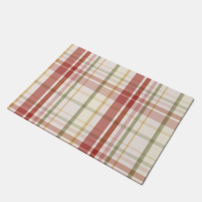 Clan Stewart Tartan Doormat (Angled)