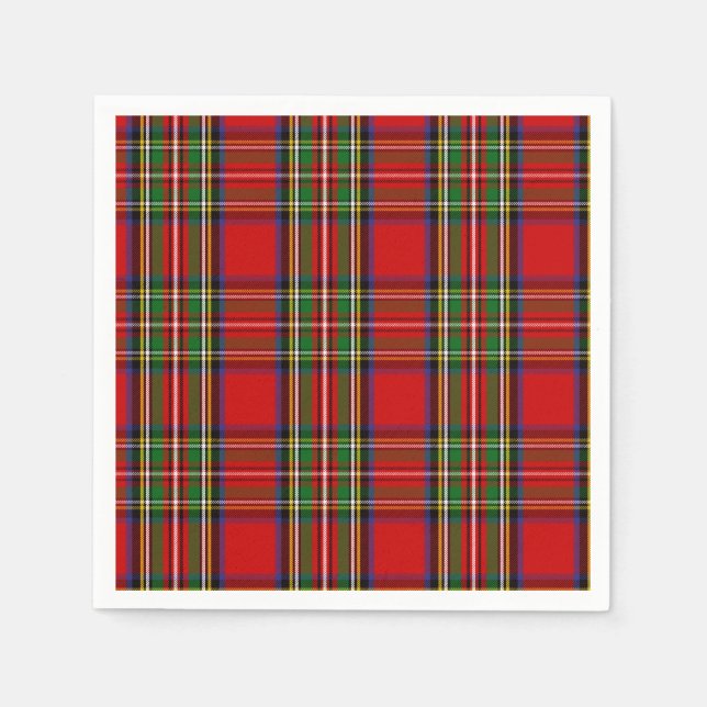 Clan Stewart Tartan Napkin (Front)