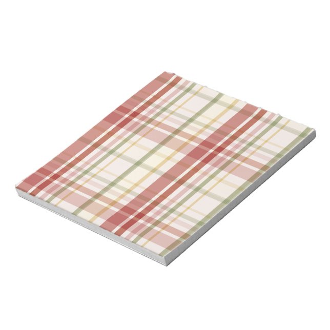 Clan Stewart Tartan Notepad (Rotated)