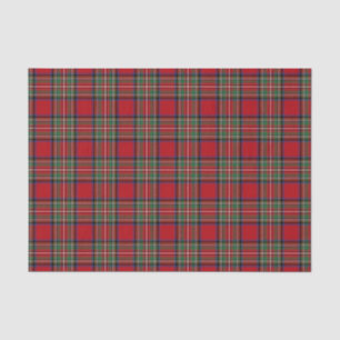 Clan Stewart Tartan Red Green Blue Check Plaid Tissue Paper