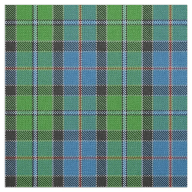 Clan Stirling Scottish Tartan Plaid Fabric (Swatch)