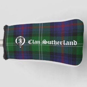 Clan Sutherland Crest & Tartan Customisable Golf Head Cover