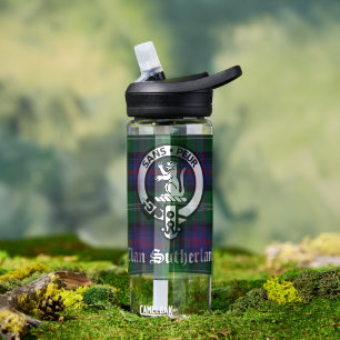 Clan Sutherland Crest & Tartan Water Bottle