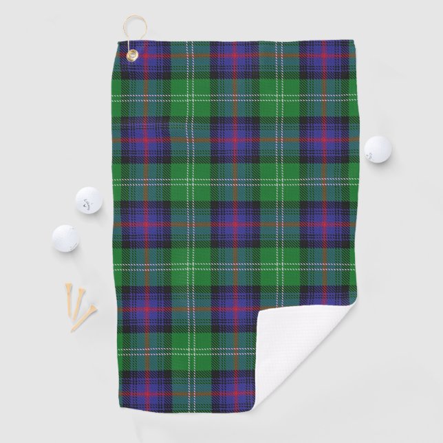 Clan Sutherland Scottish Tartan Golf Towel (InSitu)