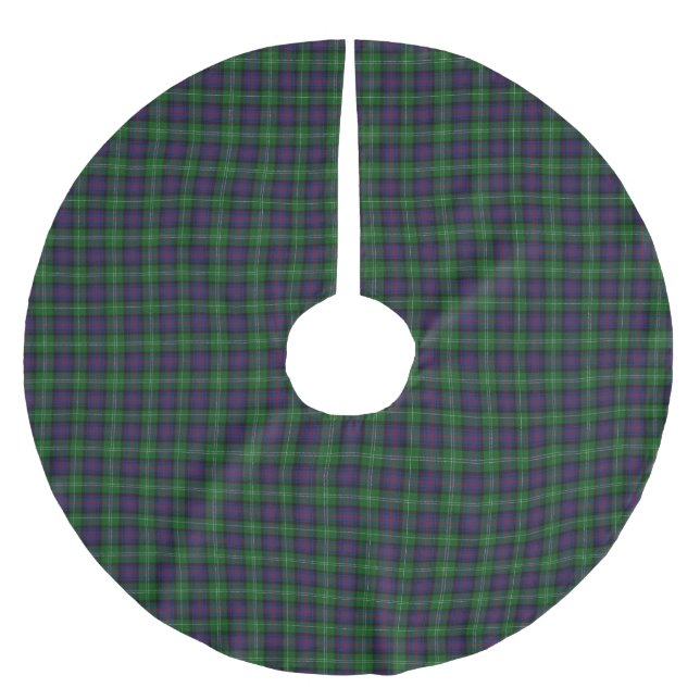 Clan Sutherland Tartan Brushed Polyester Tree Skirt (Front)