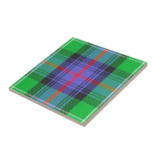 Clan Sutherland Tartan Ceramic Tile