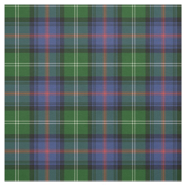 Clan Sutherland Tartan - medium pattern Fabric (Swatch)