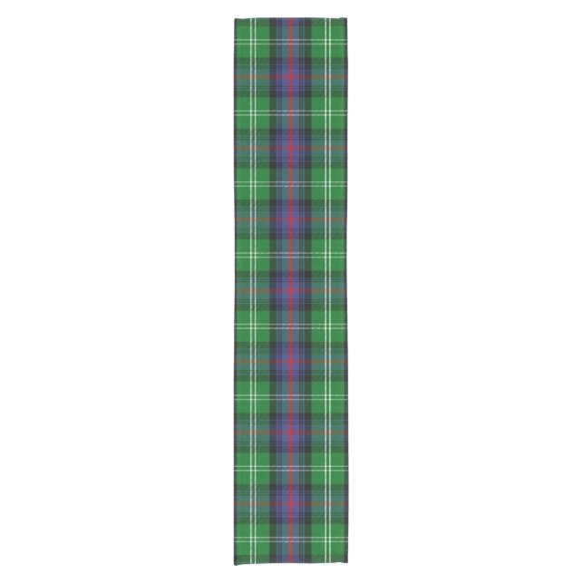Clan Sutherland Tartan Short Table Runner (Front)