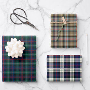 Clan Sutherland Tartan Variations Wrapping Paper Sheet