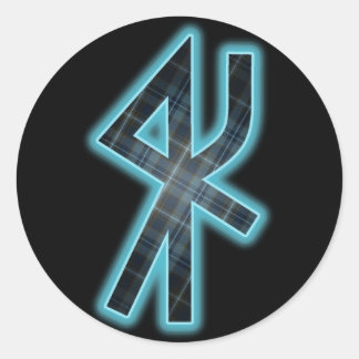 Clan Sverker Bind Rune Tartan Stickers