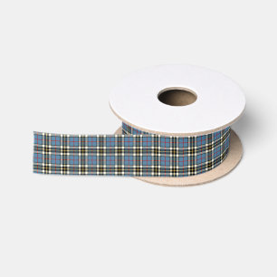 Clan Thompson Blue Dress Tartan Satin Ribbon
